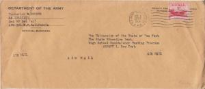 United States A.P.O.'s 6c DC-4 Sky master 1957 U.S. Army Postal Service, A.P....