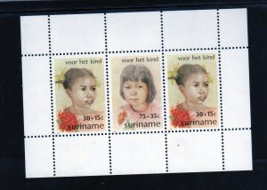 SURINAM #B288a 1981 CHILD WELFARE MINT VF NH O.G S/S