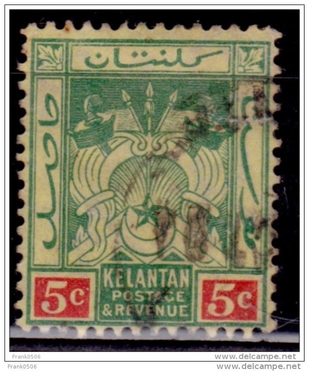 Malaya Kelantan, 1911-15, 5c, Scott# 4, used