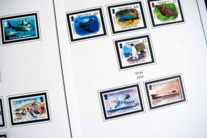 COLOR PRINTED TRISTAN DA CUNHA 2011-2020 STAMP ALBUM PAGES (45 illustr. pages)