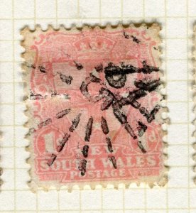 NEW SOUTH WALES; 1897 early classic QV issue used Shade of 1d. value