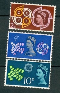 Great Britain #382 - 384 MNH set of singles