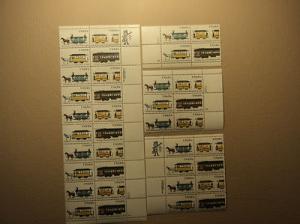 USPS Scott 2059-62 20c 1983 Streetcars Lot Of 4 Plate Blo...