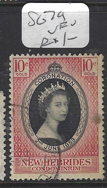 NEW HEBRIDES     (P2611B) QEII  CORONAION SG 79   VFU