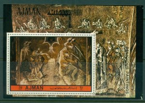 Ajman 1972 Mi#MS505A Art, Religious paintings MS MLH