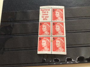 Canada Queen Elizabeth stamps  booklet pane mint never hinged A13957