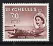 Seychelles 1954-61 Fishing Pirogue 70c (from def set) unm...