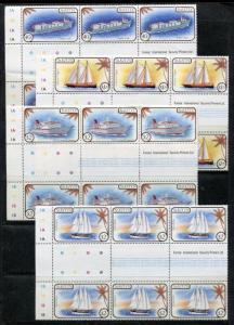 St Kitts 165-8 MNH Schiffe 1985. Tropic Jade,Atlantic Klipper,Gutter Paar x28207