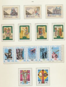 VATICAN - Scott 1002-1003, 1011, 1012-1014, & 1015-1018  - MNH  - 1995