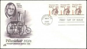 US FDC #2256 Coil Strip PNC #1 Artcraft Cachet Tucson, AZ