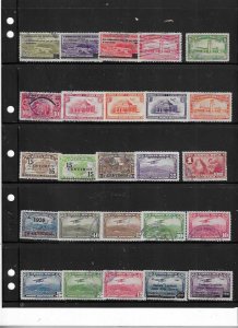 COSTA RICA COLLECTION ON STOCK SHEET MINT/USED