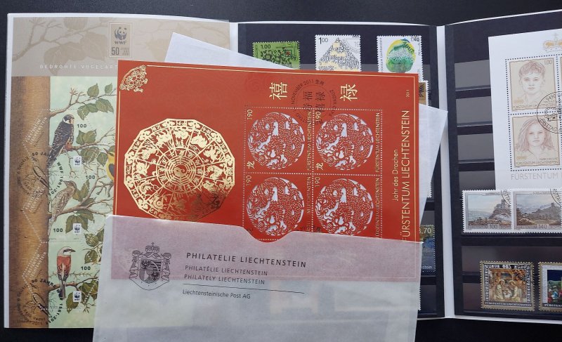 Liechtenstein complete yearset 2011, CTO stamps