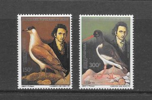 BIRDS - BENIN #607-8  AUDUBON   MNH