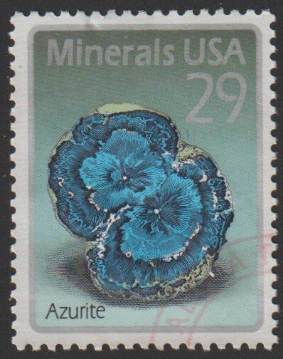 SC# 2700 - (29c) - Minerals, azurite used single