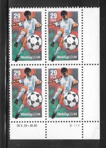 #2834 MNH Plate Block