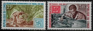 Congo, Rep. #198-9 MNH Set - ILO