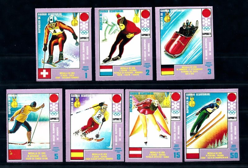 [55997] Equatorial Guinea 1972 Olympic games skating bobsleigh Imperf. MNH