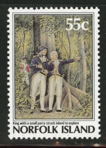 Norfolk Island Scott 430 MNH** 1987 Explorer stamp