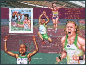 Sao Tome & Principe 2010 MNH Sports Stamps World Indoor Athletics Champ 1v S/S