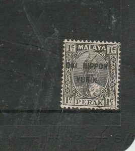 Perak Japanese Occ, 1942 SG Type 18 1c Black used SG J260