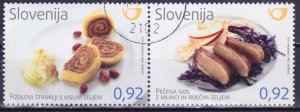 Slovenia, 2013, Gastronomy, 0.92€, Mi#1029-30, used/cto