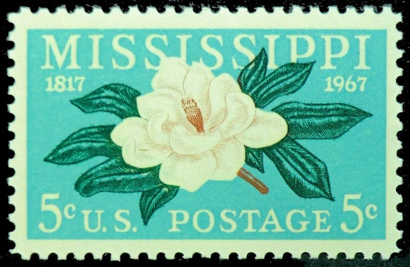 Mississippi Magnolia ONE PACK of TEN 5 Cent Postage Stamps Scott 1337