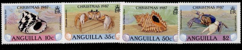 Anguilla 745-8 MNH Christmas, Shell, Crabs