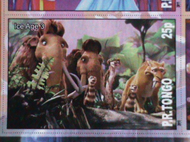 ​TONGA STAMP-FAMOUS DISNEY MOVIES-CARTOON-MNH STAMP SHEET #6