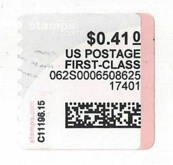 #1CVP38 Computer Vended Meter Stamp YORK PA POSTAL HISTORY USAGE Nixie  Mail! VF | United States, Back of Book (Other) - Computer Vended Stamp