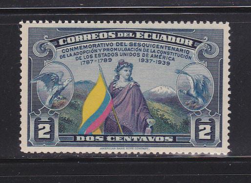 Ecuador 366 MHR Liberty Carrying Flag of Ecuador (B)