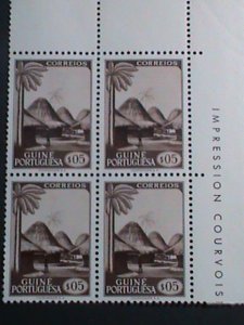 ​PORTUGAL-GUINEA- RARE COLONY STAMPS- SCOTT NOT LISTED-MNH IMPRINT BLOCK -VF