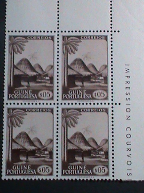 ​PORTUGAL-GUINEA- RARE COLONY STAMPS- SCOTT NOT LISTED-MNH IMPRINT BLOCK -VF