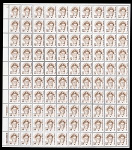 Scott #1869e Chester W. Nimitz Sheet of 100 Stamps - MNH Shiny Gum P#3 UL