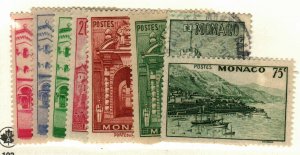 Monaco #160, 162, 162A, 168D, 169B used, 215, 217 MH