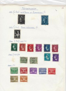 netherlands stamps page ref 17032