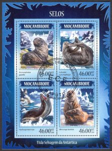 Mozambique 2014 Seals Sheet Used / CTO