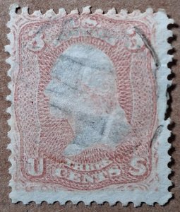 United States #65 3c George Washington USED (1861)