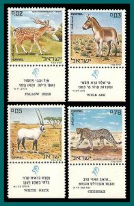 Israel 1971 Nature Reserves, Animals, MNH  436-439,SG471-SG474