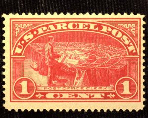 HS&C: Scott #Q1 1 cent Parcel Post Mint F/VF LH US Stamp