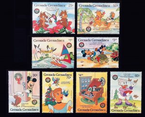 Grenada Grenadines Scott 792-799 Mint never hinged.