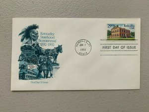 Kentucky Statehood Bicentennial 29c Stamp FDCs Artmaster Sc#2636