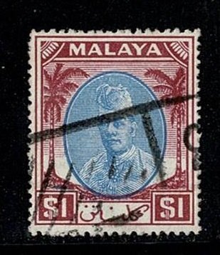 Malaya Kelantan #62 used $1 sultan