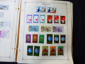 Philippines 1960-1973 Stamp Collection on Scott International Album Pages