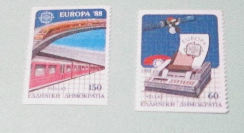 Greece - 1621-22, MNH Set. Europa 1988. SCV - $10.50