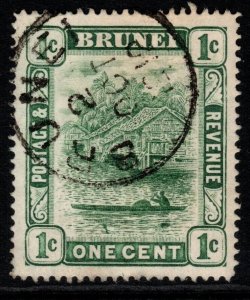 BRUNEI SG34 1908 1c GREEN FINE USED