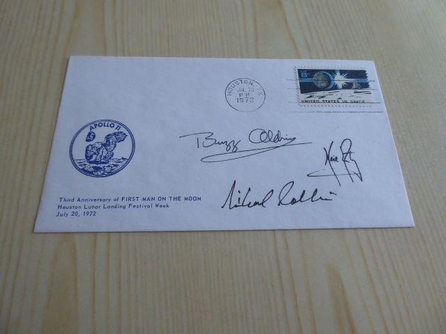 1972 Space USA Cover with Apollo 11 astronauts preprint autographs