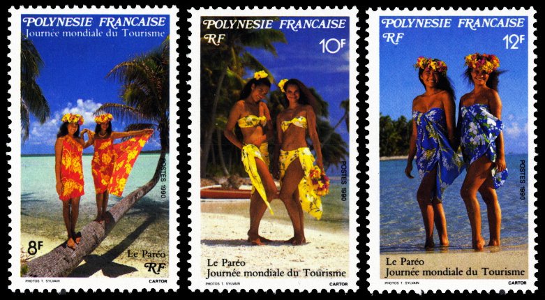 French Polynesia 1990 Scott #546-548 Mint Never Hinged