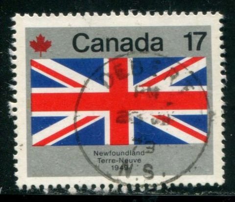 830 Canada 17c Newfoundland Flag, used