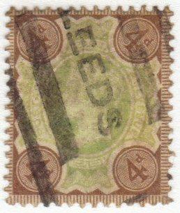 Great Britain #116 used - 4p Victoria