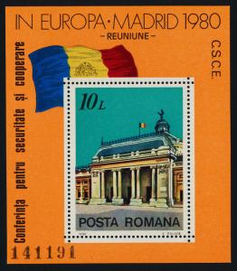 Romania 2972 MNH Parliament Building, Flag